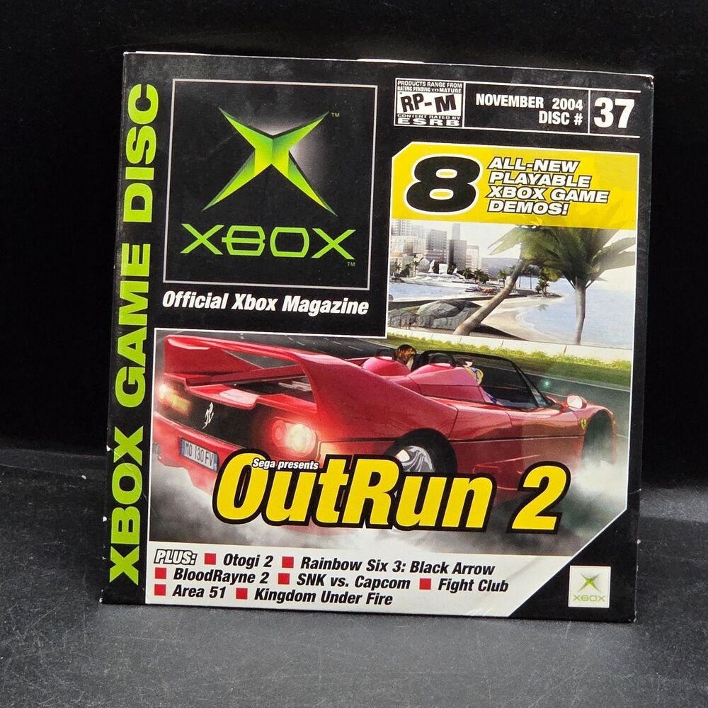 Official Xbox Magazine Demo Disc #37 November 2004 OutRun 2